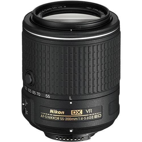 Nikon D5200/D5600 DSLR Camera with 18-55mm f/3.5-5.6G ED II &amp; 55-200mm f/4-5.6G ED VR II Lenses