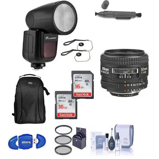 Nikon AF NIKKOR 50mm f/1.4D Autofocus Lens Professional Kit