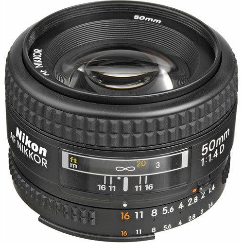 Nikon AF NIKKOR 50mm f/1.4D Autofocus Lens Rain Bundle