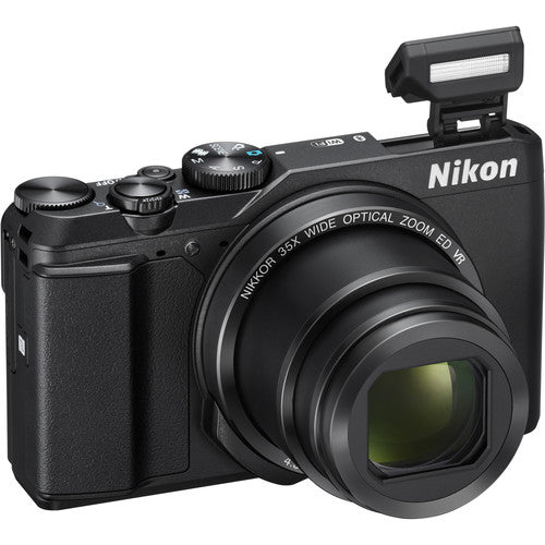 Nikon A900 COOLPIX WiFi Digital Camera with 4K UHD Video 35x Telephoto NIKKOR Zoom Lens + 64GB Dual Battery Accessory Bundle (Silver)