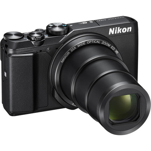 Nikon Coolpix A900 4K Wi-Fi Digital Camera (Black) with 32GB Card + Case + Battery + Flex Tripod + Kit
