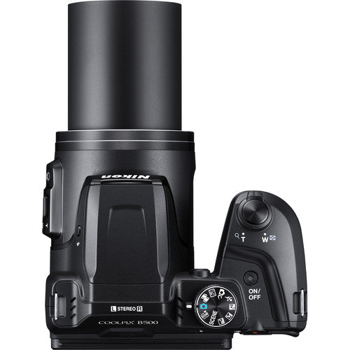 Nikon COOLPIX B500 16MP 40x Optical Zoom Digital Camera w/ Wi-Fi | 16GB SDHC Accessory Bundle (Black)