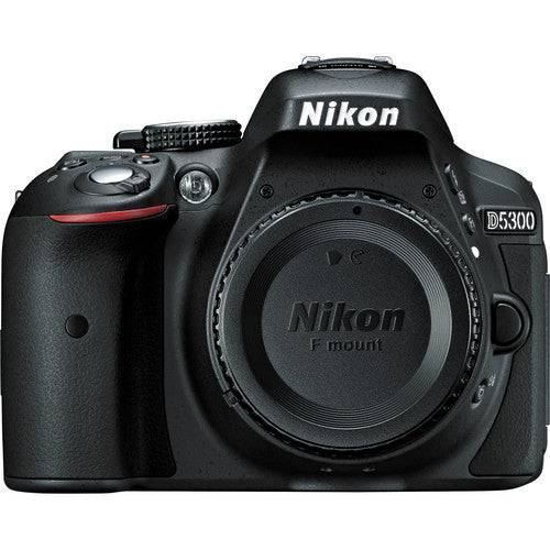 Nikon D5300/D5600 DSLR Camera (Body Only, Black) with Sandisk 32GB | Spider Tripod | Case & 3 Year Extended Warranty