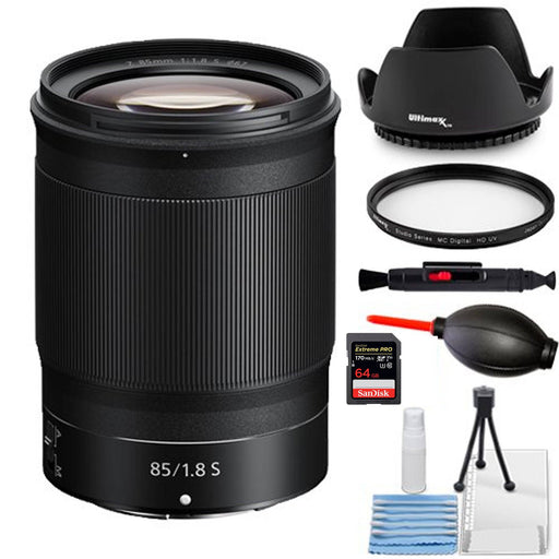 Nikon NIKKOR Z 85mm f/1.8 S Lens Accessory Starter Bundle