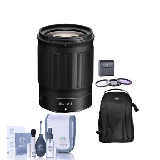 Nikon NIKKOR Z 85mm f/1.8 S Lens &amp; Backpack Accessory Bundle