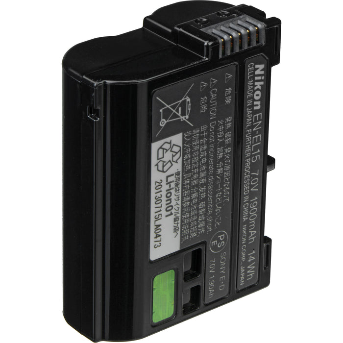 Nikon EN-EL15 Lithium-Ion Battery w/ 5 Year Replacement Warranty