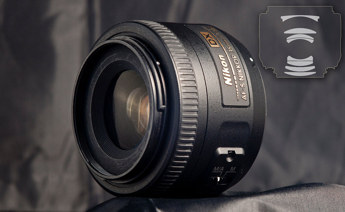 Nikon 35mm f/1.8 G DX AF-S Nikkor Lens with 3 Filters + Flash &amp; 2 Diffusers Kit