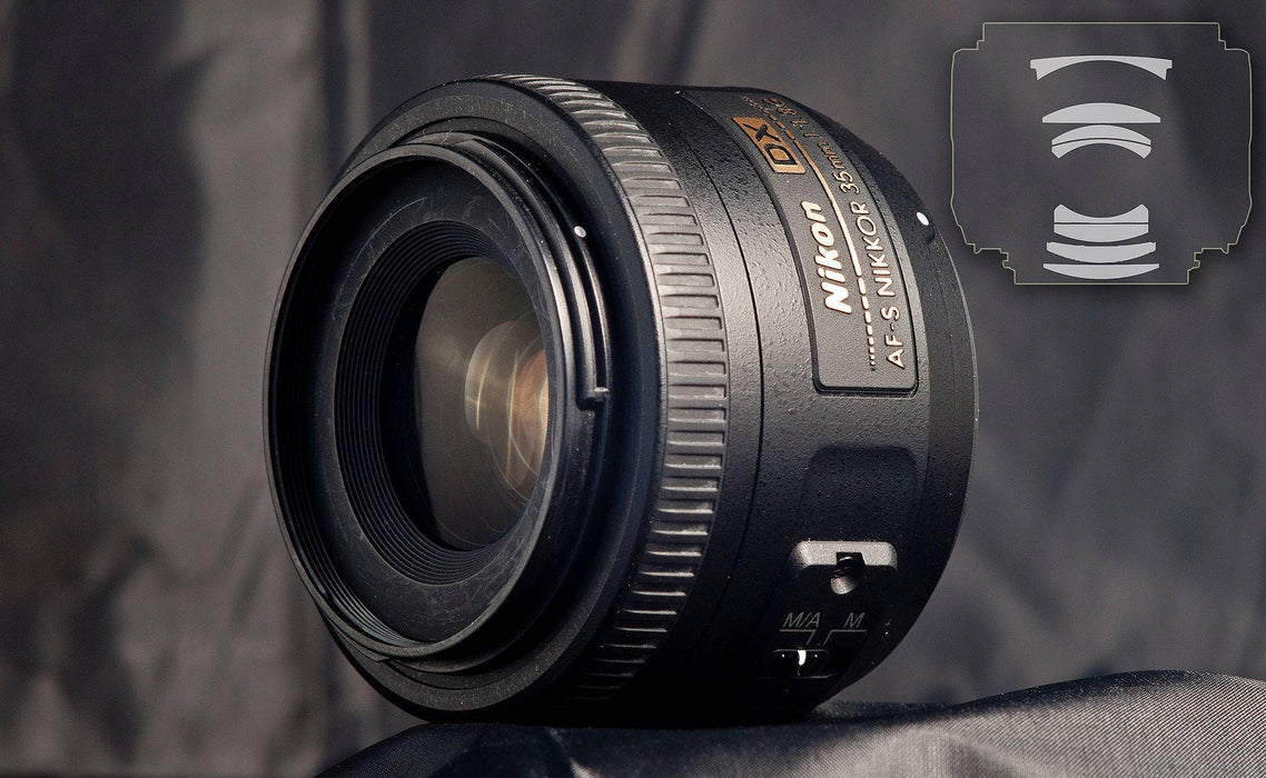 Nikon AF-S DX NIKKOR 35mm f/1.8G Lens - 3 UV/CPL/ND8 Filters - Package