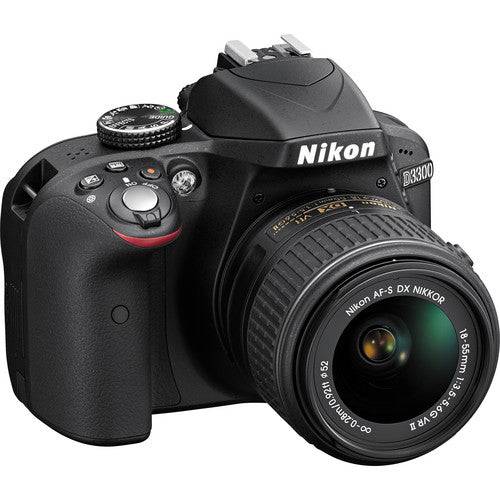 Nikon D3300/D3500 DSLR Camera with 18-55mm Lens | 55-300mm VR - 64GB Kit Bundle