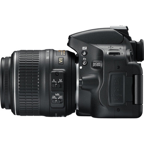 Nikon D5100/D5600 Digital SLR Camera With 18-55mm f/3.5-5.6G VR Lens Accessory Bundle