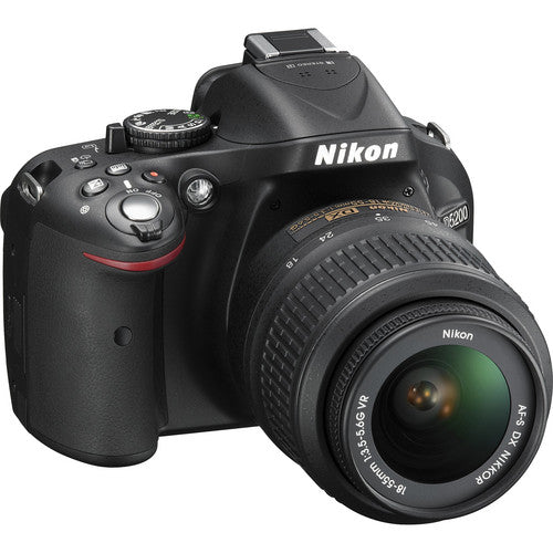 Nikon D5200/D5600 DSLR Camera with 18-55mm VR Lens (Black) With 16GB Starter Package