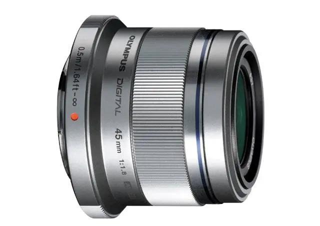 Olympus M. Zuiko Digital ED 45mm f/1.8 Lens (Silver)