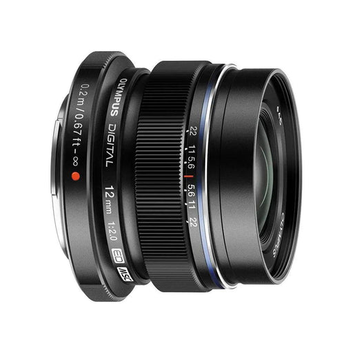 Olympus M.Zuiko Digital ED 12mm f/2.0 Lens (Black)