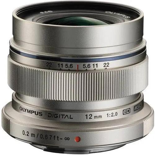 Olympus M.Zuiko Digital ED 12mm f/2.0 Lens (Silver)