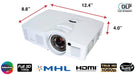 Optoma Technology GT1080 Short Throw DLP Gaming Projector