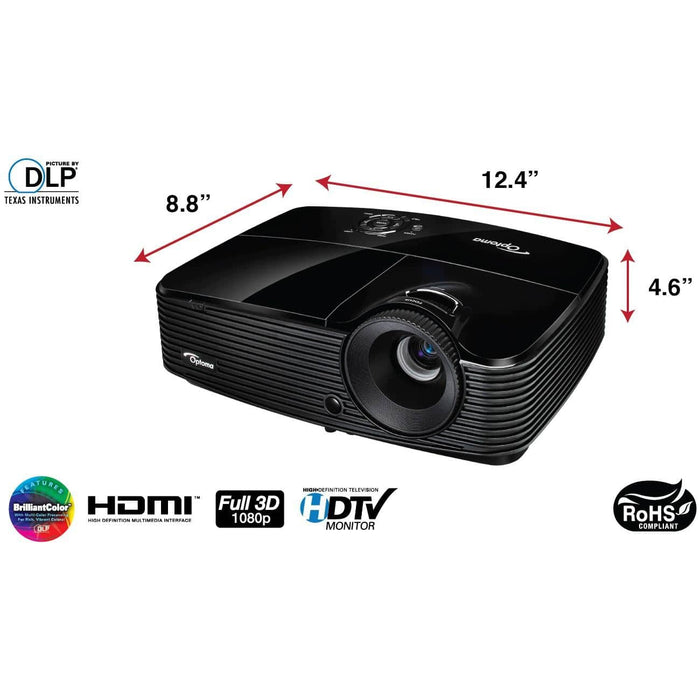 Optoma Technology W313 WXGA 3D DLP Multimedia Projector