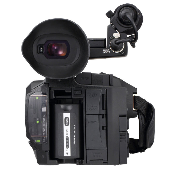 Panasonic AJ-PX270 microP2 Handheld AVC-ULTRA HD Camcorder with Spare Battery | AC/DC Charger | UV Filter &amp; Cleaning Kit