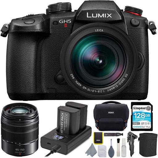 Panasonic Lumix GH5 II Mirrorless Camera Professional Bundle W/12-60 Lens & Dual Charger