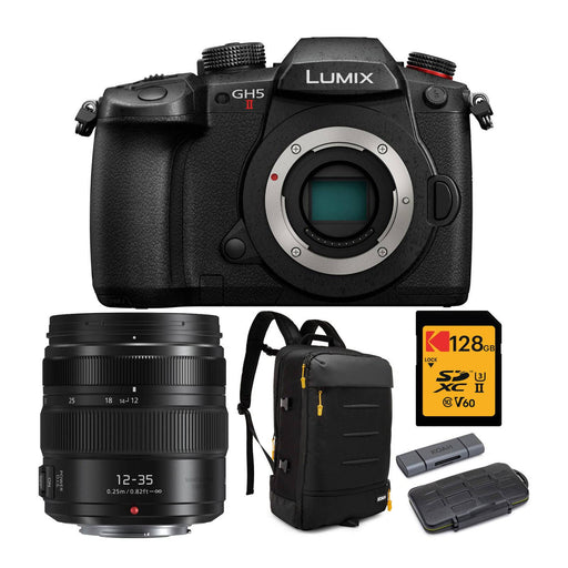 Panasonic Lumix GH5 II Mirrorless Camera W/12-35mm Professional Backpack & More