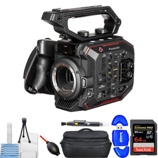 Panasonic AU-EVA1 Compact 5.7K Super 35mm Cinema Camera w/ 64GB SD, Card Reader, Gadget Bag, Cleaning Pen, Blower & Cleaning Kit