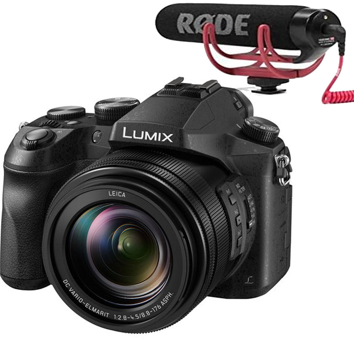 Panasonic Lumix DMC-FZ2500 Digital Camera with Rode VideoMic GO