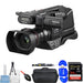 Panasonic HC-MDH3 AVCHD Shoulder Mount Camcorder with LCD Touchscreen &amp; LED Light Stater Bundle