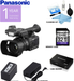 Panasonic AG-AC30 Full HD Camcorder w/ Touch Panel LCD Viewscreen and Built-In LED Light Starter Bundle