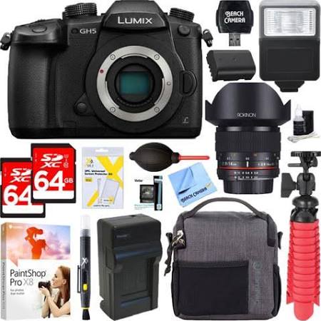 Panasonic LUMIX GH5 Mirrorless Digital Camera 14mm IF ED