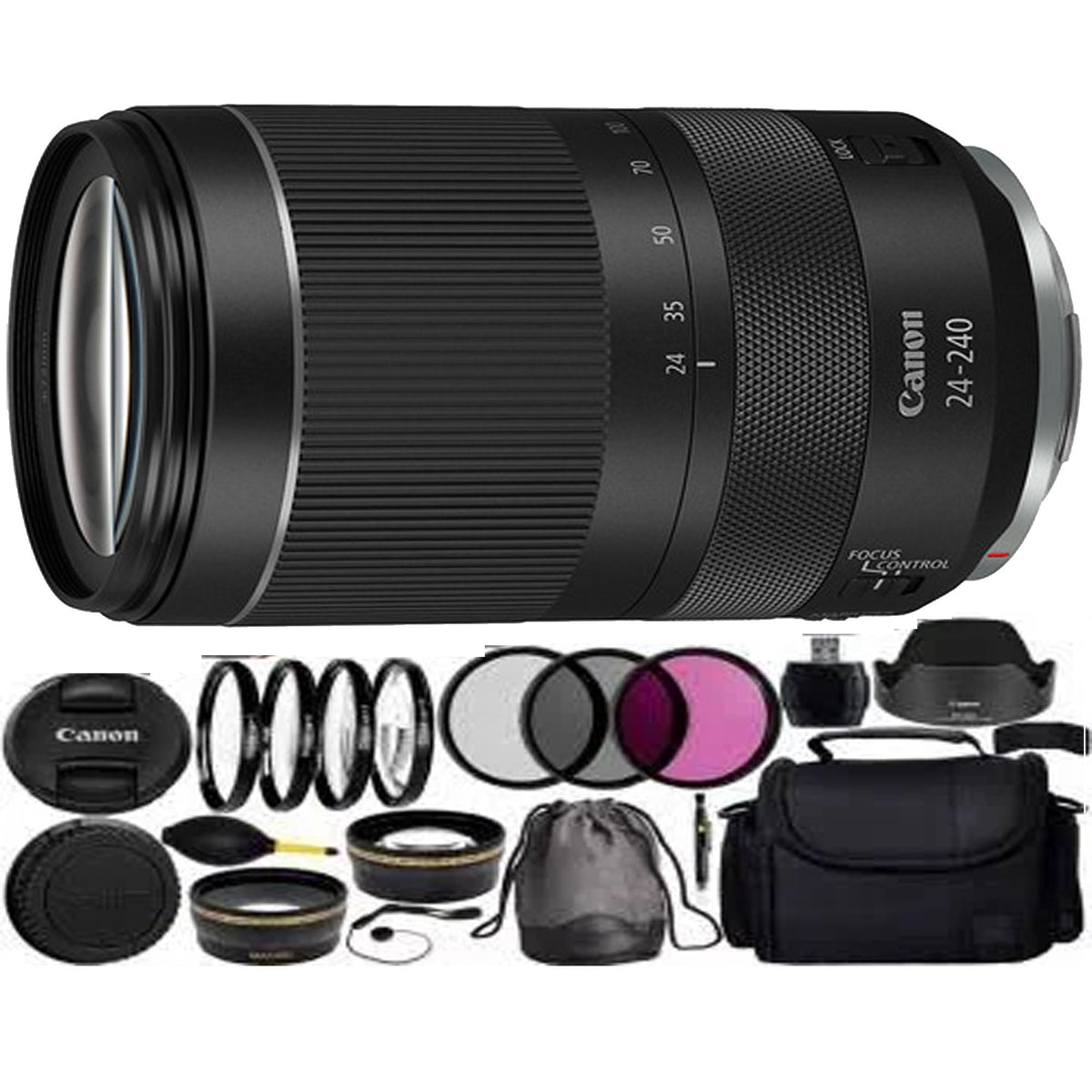 Canon RF 24-240mm f/4-6.3 IS USM Lens Accessory Bundle — BuyDirect