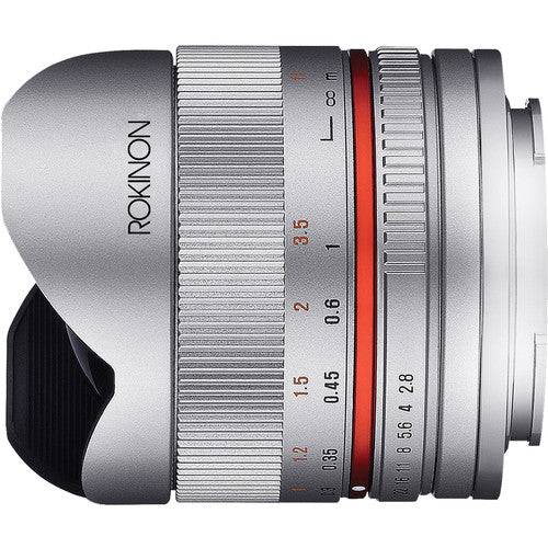 Rokinon 8mm f/2.8 UMC Fisheye II Lens for Samsung NX Mount (Silver)