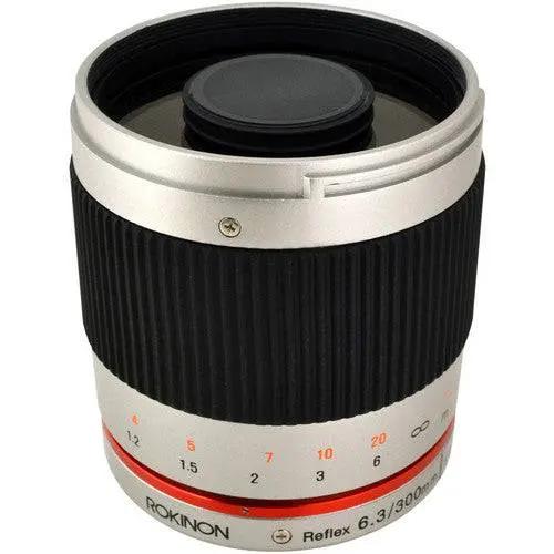 Rokinon Reflex 300mm f/6.3 ED UMC CS Lens for Fujifilm X Mount (Silver)