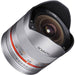 Rokinon 8mm f/2.8 UMC Fisheye II Lens for Samsung NX Mount (Silver)