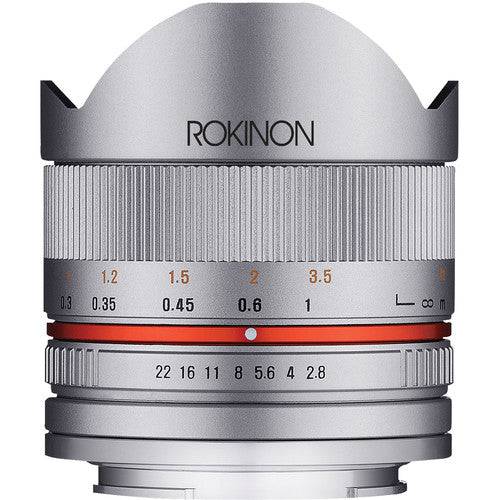 Rokinon 8mm f/2.8 UMC Fisheye II Lens for Samsung NX Mount (Silver)