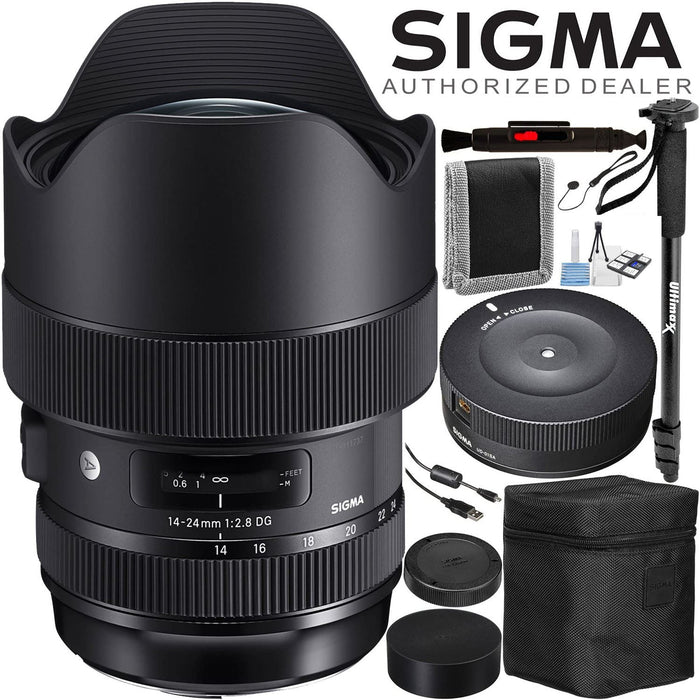 Sigma 14-24mm f/2.8 DG HSM Art Lens for Canon EF with Sigma USB Dock Accessory Package
