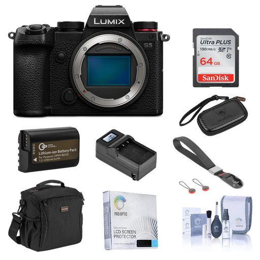 Panasonic Lumix DC-S5 Mirrorless Digital Camera (Body Only) With 64 GB & Extra Battery