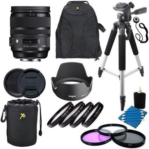 Sigma 24-70mm f/2.8 DG OS HSM Art Lens for Nikon Xit Bundle