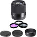 Sigma 30mm f/1.4 DC DN Contemporary Lens for Sony E w/ Filter Kit &amp; 5 Year Warranty Bundle