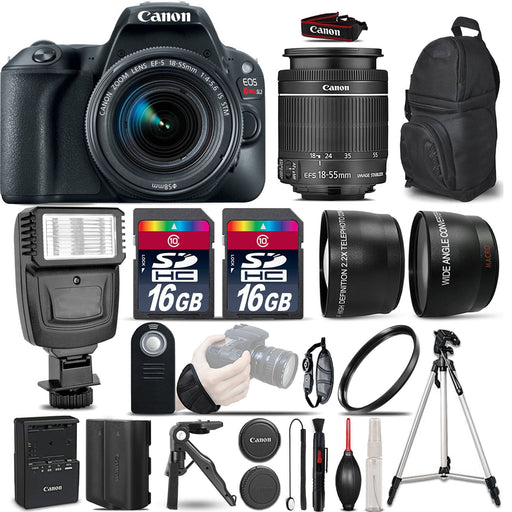 Canon EOS Rebel SL2/250D/SL3 DSLR Camera 18-55mm IS STM Flash EXT BAT 1yr Warranty