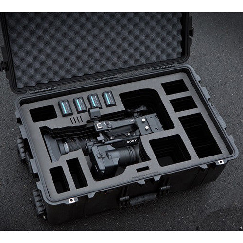 Cases Hard Rolling Case for Sony FS7 Camera with 28-135mm Lens & Back Extension Module