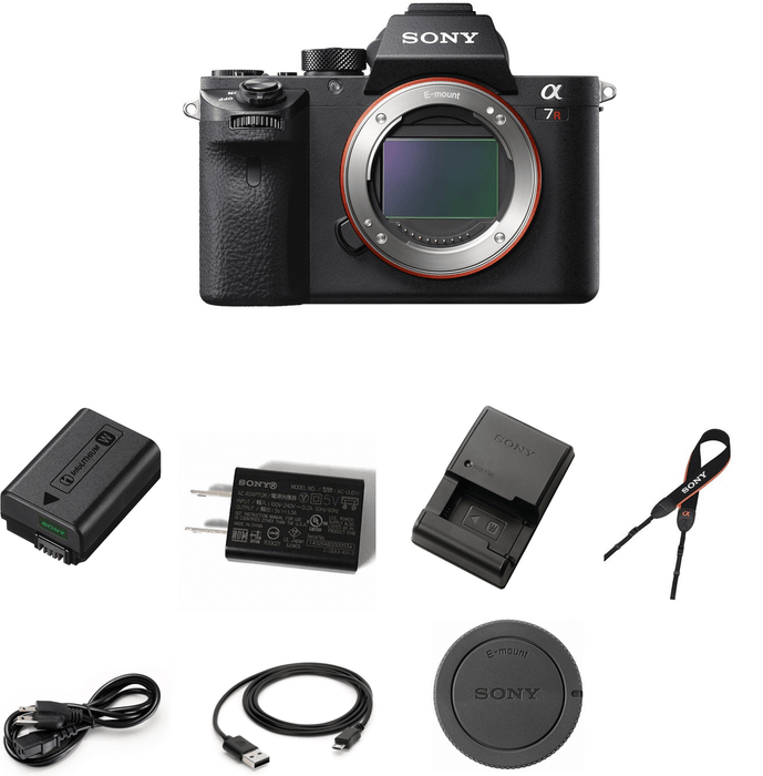Sony Alpha a7R II Mirrorless Digital Camera (Body Only) with Sandisk 64GB MC | Tripod | Spare Battery & Charger Bundle