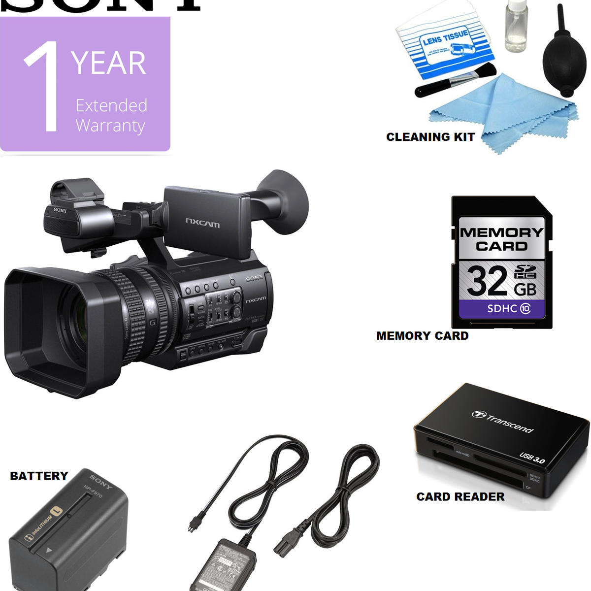 Sony HXR-NX3 NXCAM Professional Handheld Camcorder USA | BuyDirect