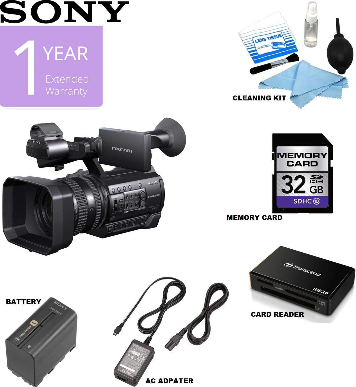 Sony HXR-NX3 NXCAM Professional Handheld Camcorder USA | BuyDirect