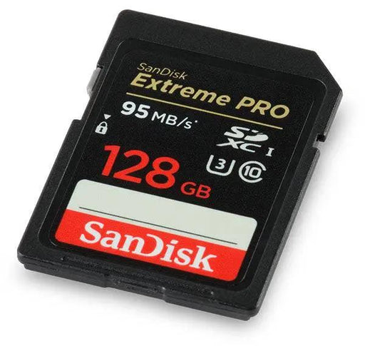 SanDisk 128GB Extreme Pro UHS-I SDXC U3 Memory Card (Class 10)