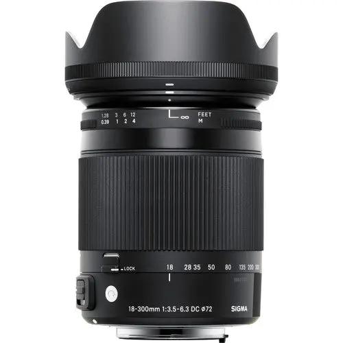 Sigma 18-300mm f/3.5-6.3 DC MACRO OS HSM Contemporary Lens for Canon EF