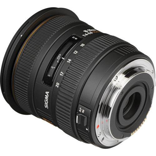 Sigma 10-20mm f/3.5 EX DC HSM Autofocus Zoom Lens For Canon Deluxe Backpack 32GB Memory Card Tabletop/Handgrip Tripod USB Card Reader Card Wallet Dust Blower Lens Cleaning Pen