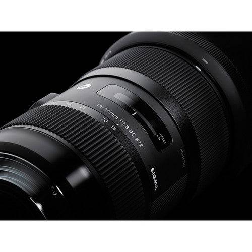 Sigma 18-35mm f/1.8 DC HSM Art Lens for Nikon F with 64GB Memory Card