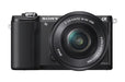Sony Alpha a5000 Mirrorless Digital Camera with 16-50mm Lens (Black)