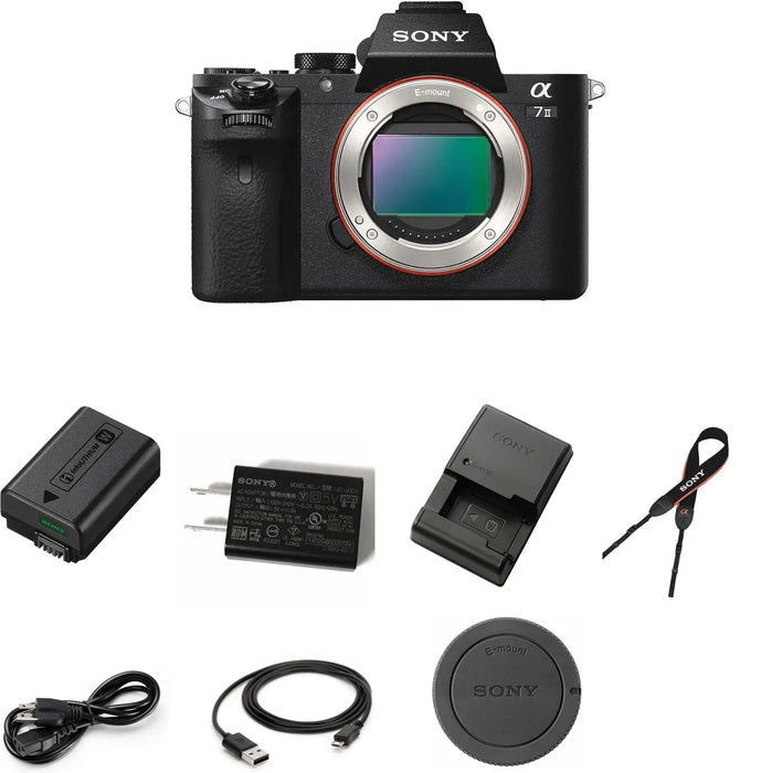 Sony Alpha a7 II Mirrorless Digital Camera (Body Only) with Starter Package