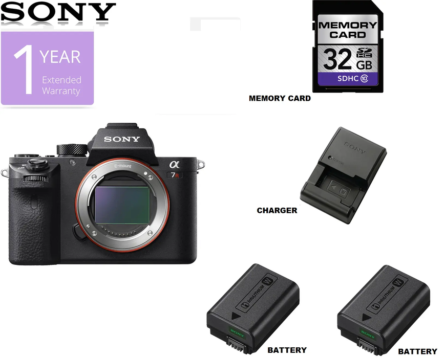 Sony Alpha a7R II Mirrorless Digital Camera (Body Only) USA with 32GB Memory Card
