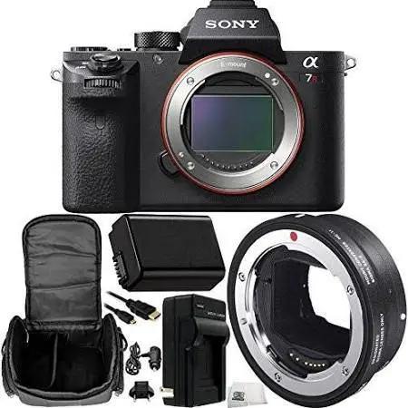 Sony Alpha a7R II Mirrorless Digital Camera (Body) w/ Sigma MC-11 Mount Converter/Adapter (Sigma EF-Mount Lenses to Sony E) Accessory Kit.